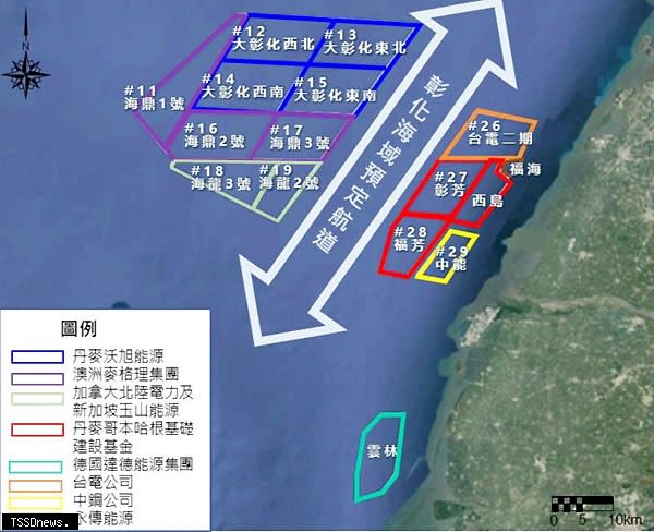 環評大會審查竹苗雲彰四縣風場之鳥類調查報告。（取自環評書件）