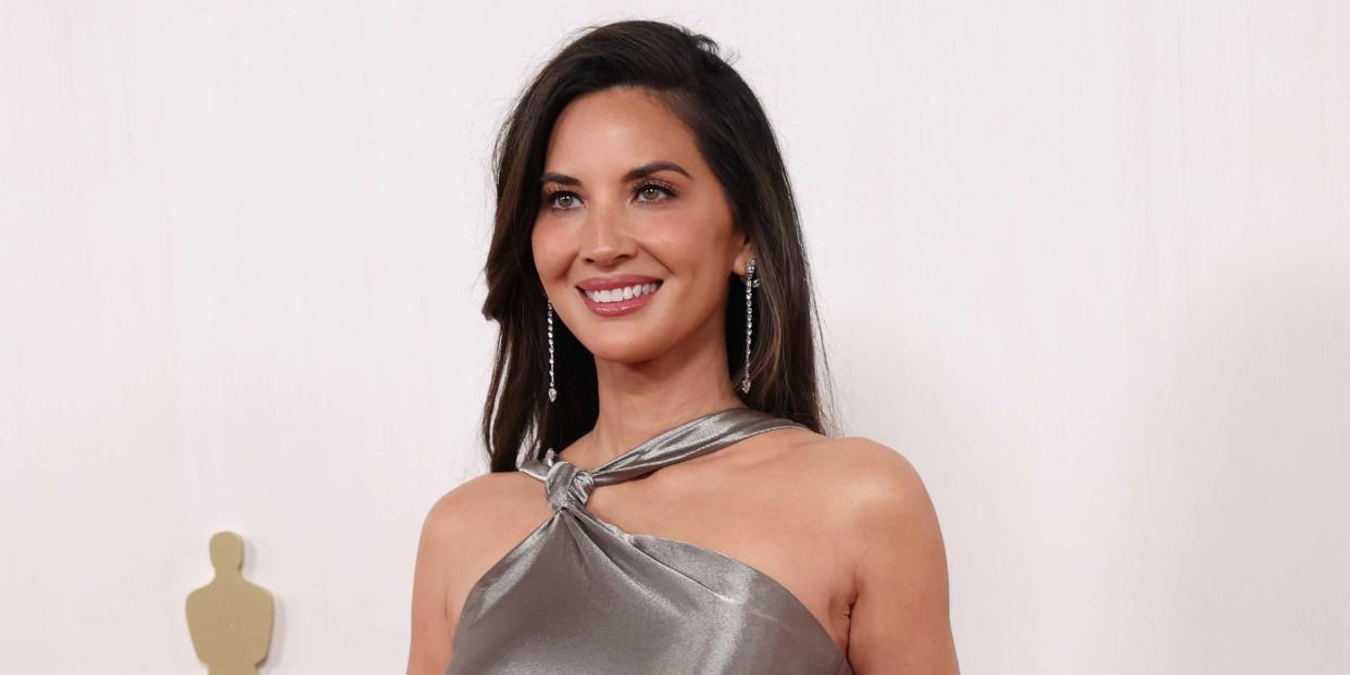 <p>Getty Images</p> Olivia Munn at the 2024 Oscars.