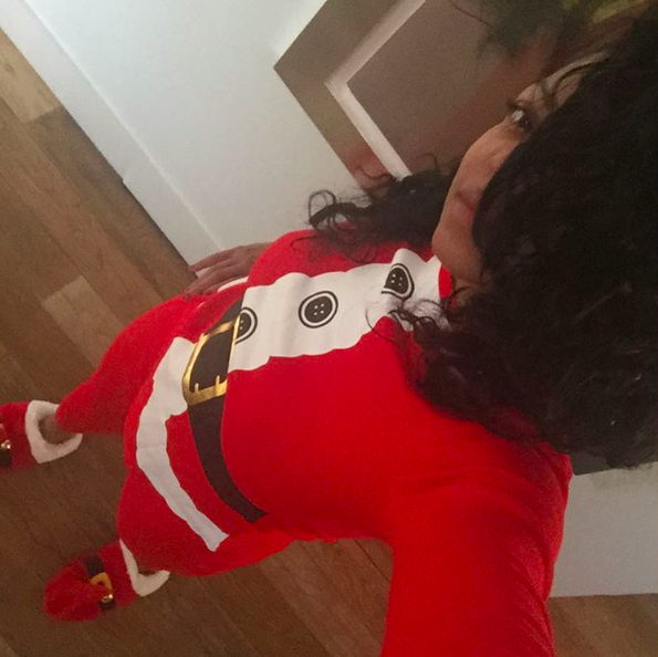 <p>Taraji P. Henson looked as cute as can be in her Santa Claus onesie. “Mrs Claus HERE!” she exclaimed. “Have you been naughty or nice?! #merrychristmasMY FAVORITE TIME OF THE YEAR.” (Photo: <a rel="nofollow noopener" href="https://www.instagram.com/p/BOcheb_DlQd/" target="_blank" data-ylk="slk:Instagram;elm:context_link;itc:0" class="link ">Instagram</a>) </p>