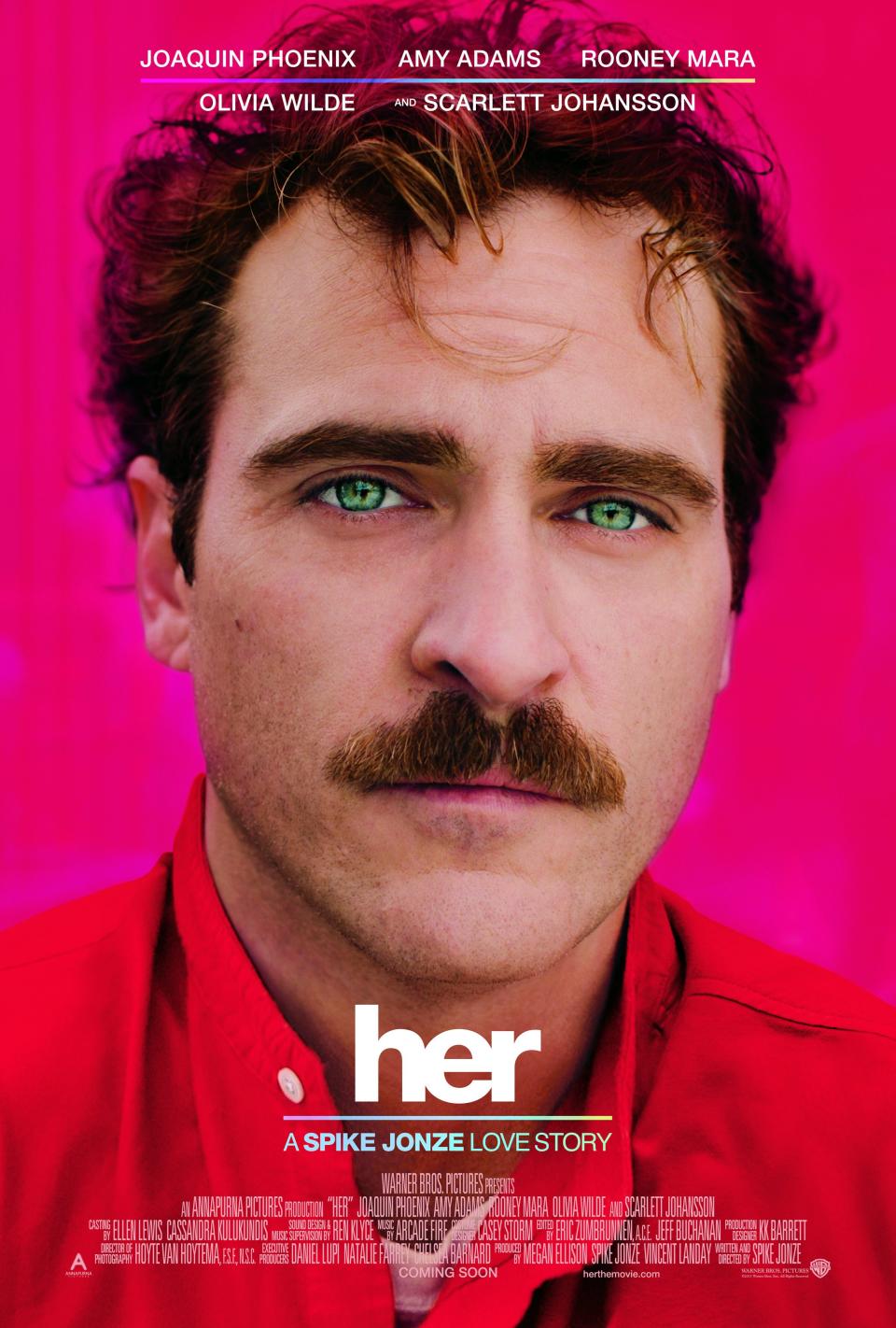 HER, US poster art, Joaquin Phoenix, 2013. ©Warner Bros./Courtesy Everett Collection