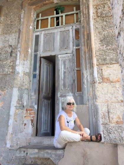 Colette Flemming poses on the Malecón in Havana, Cuba. Photo provided by Flemming.