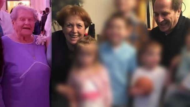PHOTO: Lucia Arpino is shown at left, along with her daughter Gilda D'Amore, and D'Amore's husband Bruno. (Middlesex County District Attorney's Office)