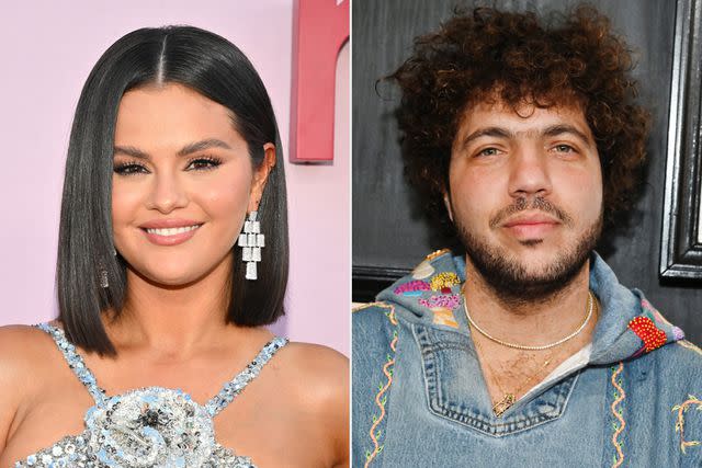 <p>Michael Buckner/Variety via Getty; Lester Cohen/Getty</p> Selena Gomez and Benny Blanco