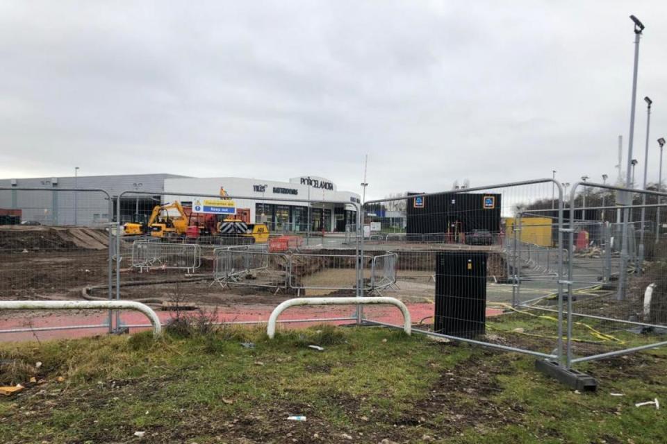 Construction work has started to build a new Aldi store in Gemini