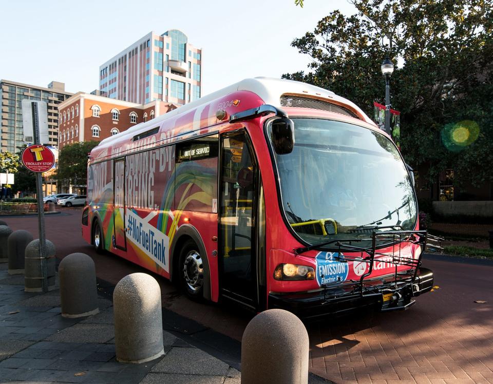 StarMetro electric buses.