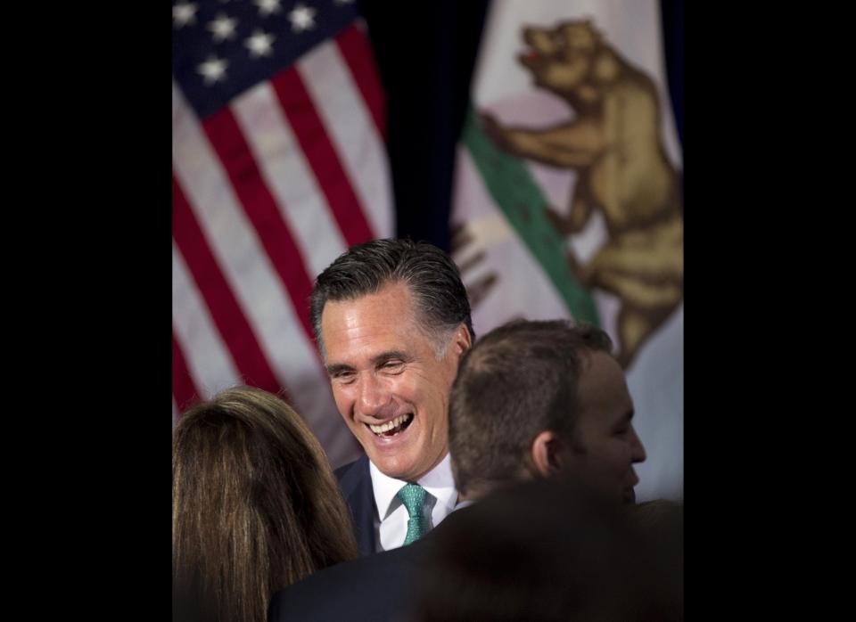 Mitt Romney lost to Rick Santorum in Louisiana, but he maintains a lead in the delegate race.    His campaign <a href="http://www.huffingtonpost.com/2012/03/27/mitt-romney-bundlers-fundraising-campaign-finance_n_1382016.html?ref=mitt-romney" target="_hplink">also continues</a> to dominate the GOP field in fundraising.    Romney's next stop is Wisconsin, where he's <a href="http://www.huffingtonpost.com/2012/03/22/mitt-romney-wisconsin_n_1372451.html?ref=mitt-romney" target="_hplink">touting his economic record</a>.