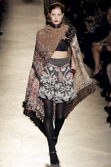 Leave it to Missoni to make a knit cape.