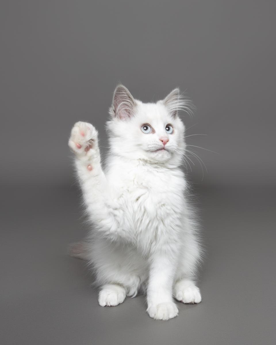 Courtesy matters for Artie, a 12-week old Ragdoll-Siamese cat in Canada. He appears to be asking for permission to use the loo.— Picture by Chantal Sammons/The Comedy Pet Photo Awards 2024