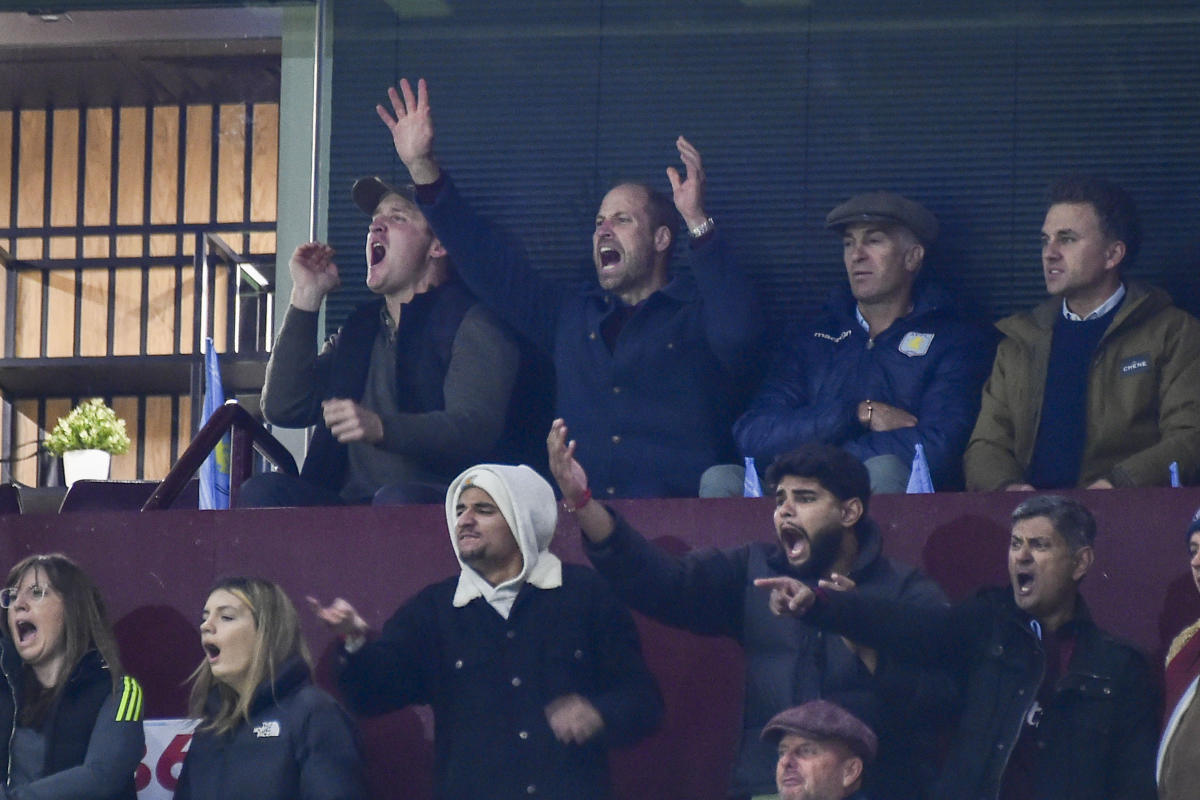 Days after her suspension, Emi Martinez lets Prince William celebrate in the Champions League