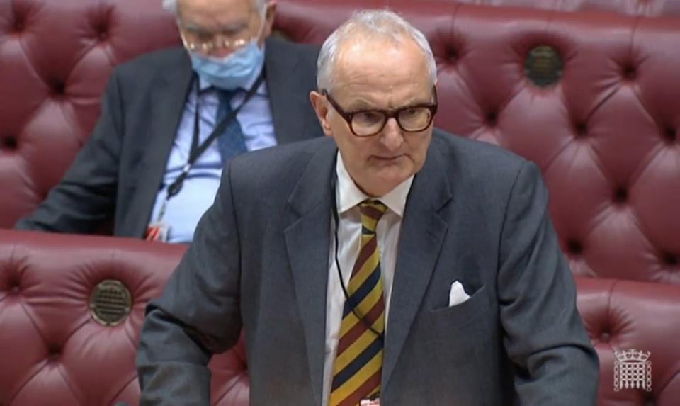 Lord Agnew of Oulton speaking in the House of Lords (PA) (PA Wire)