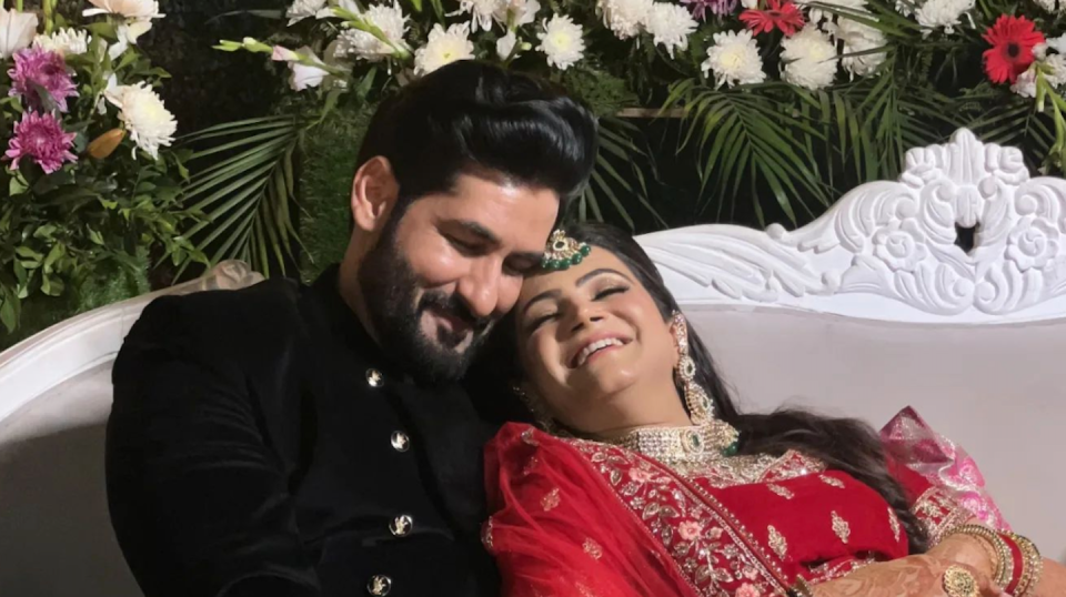 This photo of a newlywed couple is from the Instagram account called the India Love Project. The groom is Muslim and the bride is Hindu-Punjabi. <a href="https://www.instagram.com/p/CptlucmPFgr/?utm_source=ig_web_copy_link&igshid=MzRlODBiNWFlZA%3D%3Dhttps://www.instagram.com/p/CptlucmPFgr/?utm_source=ig_web_copy_link&igshid=MzRlODBiNWFlZA%3D%3D" rel="nofollow noopener" target="_blank" data-ylk="slk:(India Love Project);elm:context_link;itc:0;sec:content-canvas" class="link ">(India Love Project)</a>