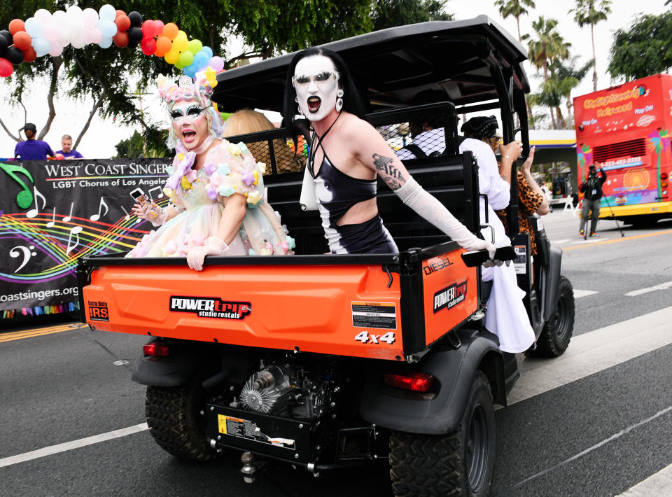 Rock M. Sakura and Gottmik in the parade