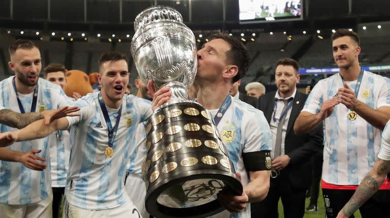 Messi campeón de América con la Argentina, ante Brasil y en el Maracaná