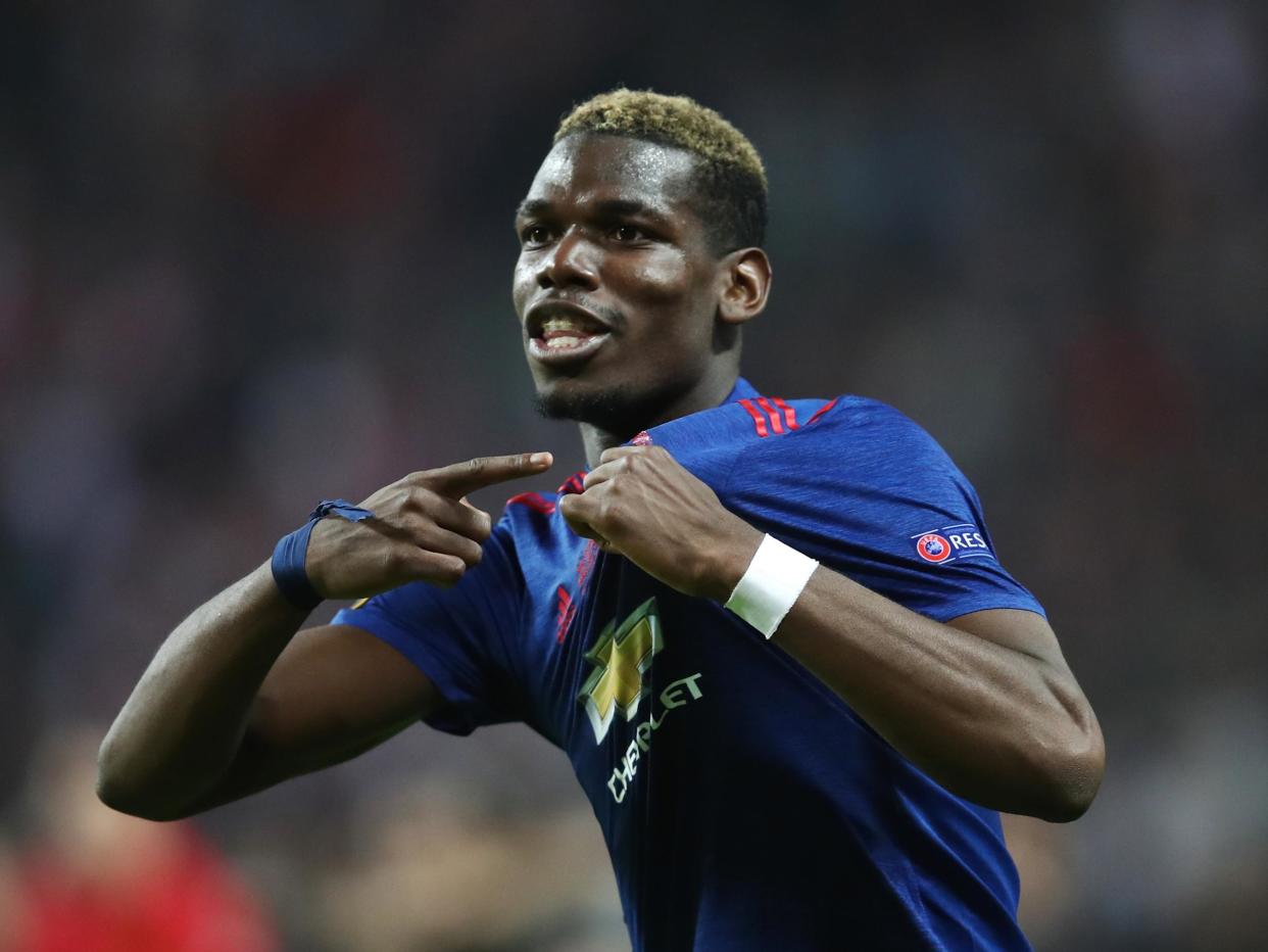 Pogba opened the scoring in United's comfortable 2-0 win: Getty