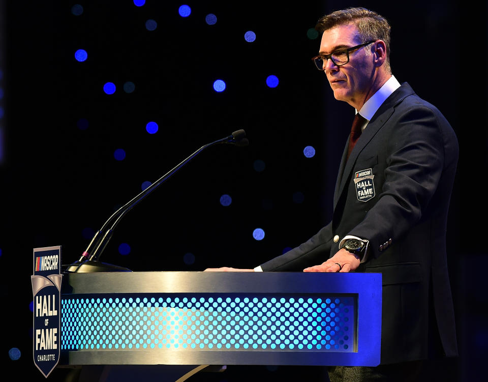 Ray Evernham at his 2017 NASCAR Hall of Fame induction. (Photo by Jared C. Tilton/Getty Images)