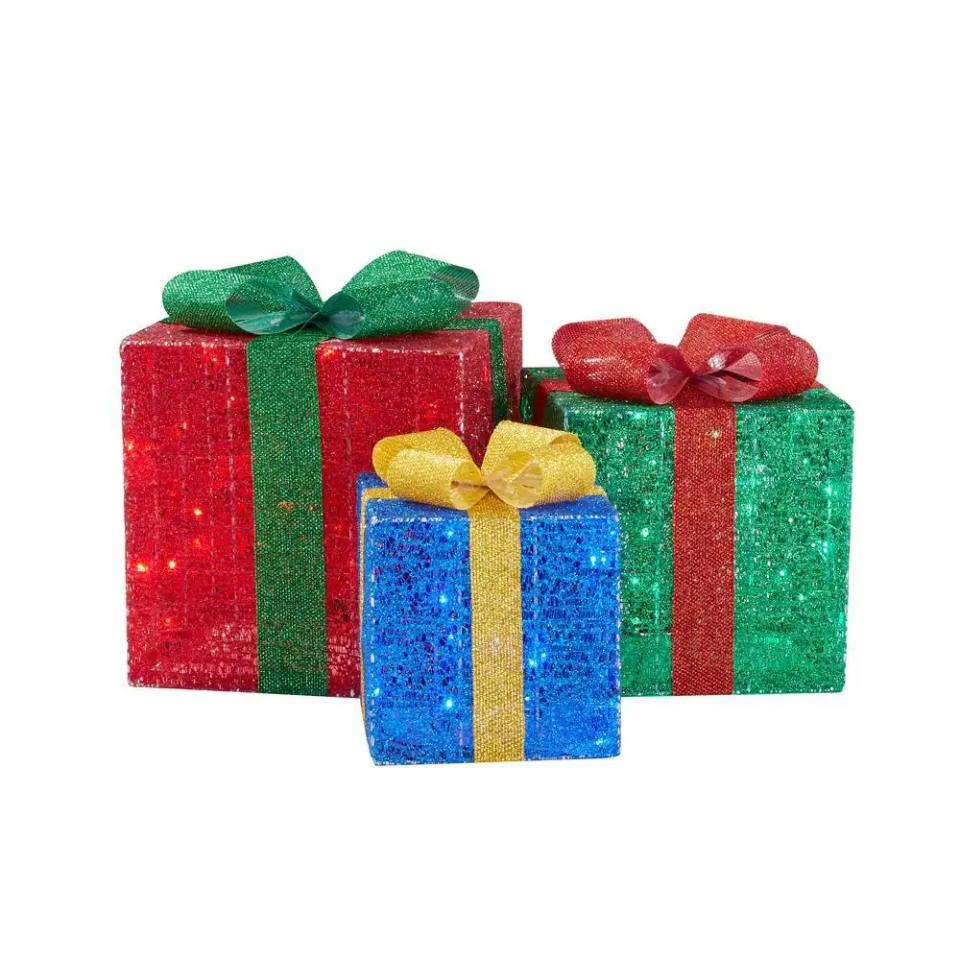 outdoor christmas decorations home accents holiday gift boxes