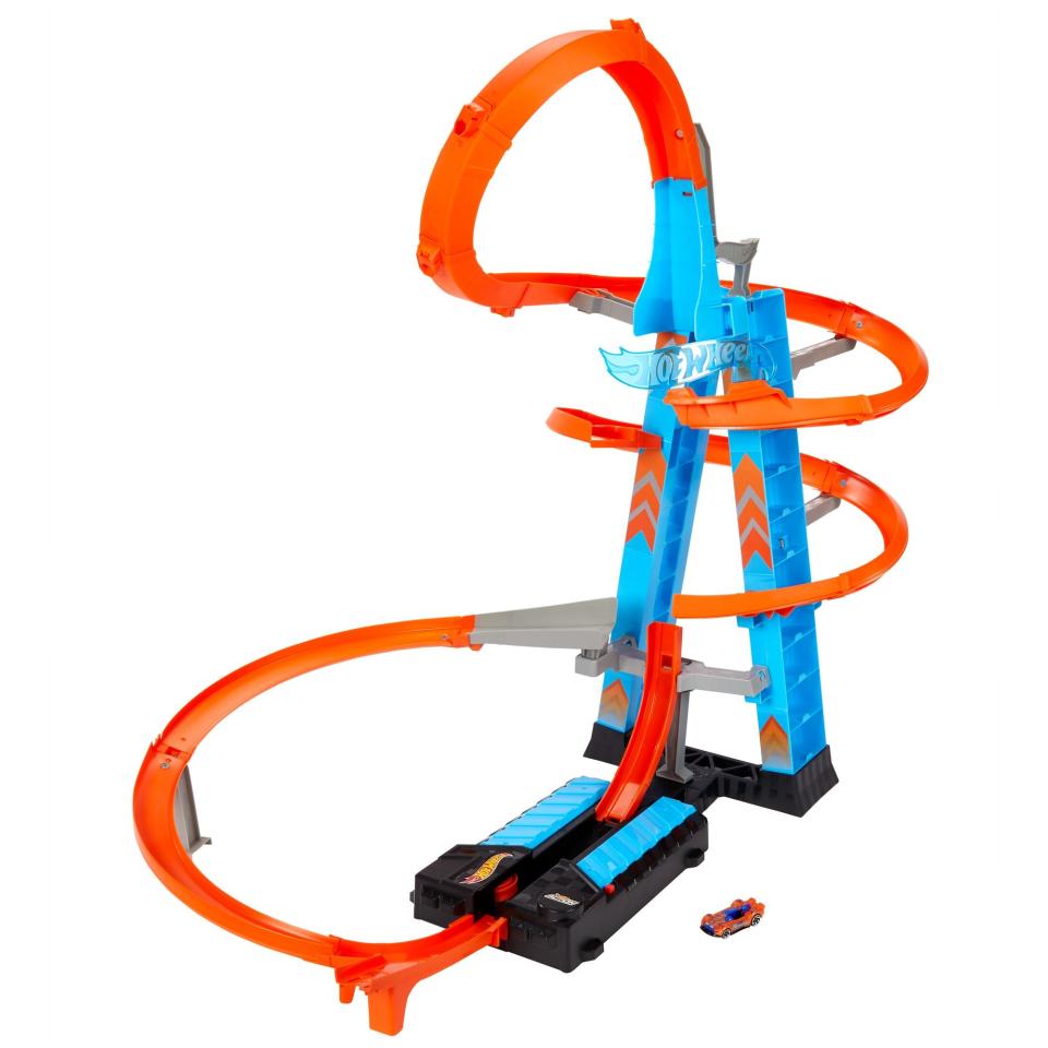 30) Hot Wheels Sky Crash Tower Track Set