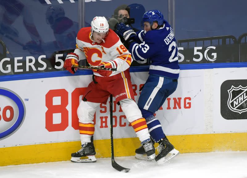 NHL: Calgary Flames at Toronto Maple Leafs