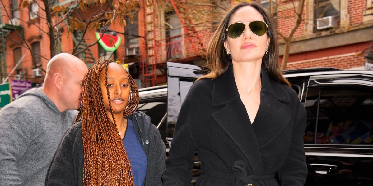 Angelina Jolie Bundles Up in a Luxurious Wrap Coat During Outing