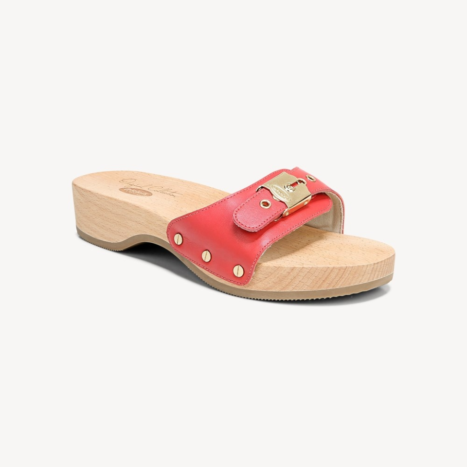 Dr. Scholl's Original Sandal in Red Leather