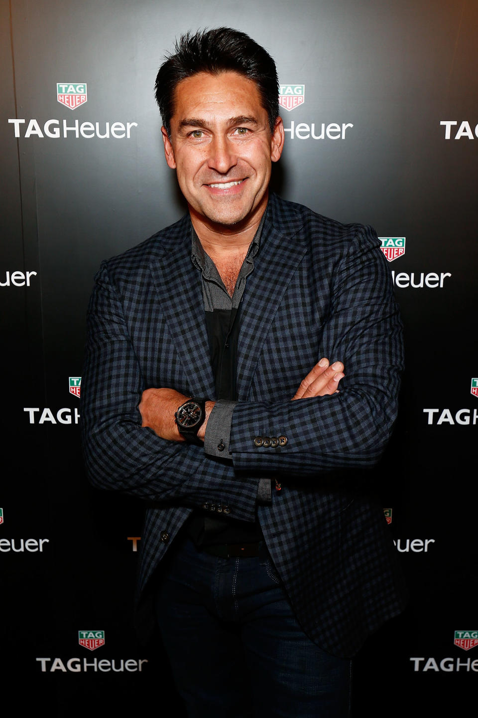 Jamie Durie arrives at the TAG Heuer Sydney Flagship Re-Opening at Pitt Street