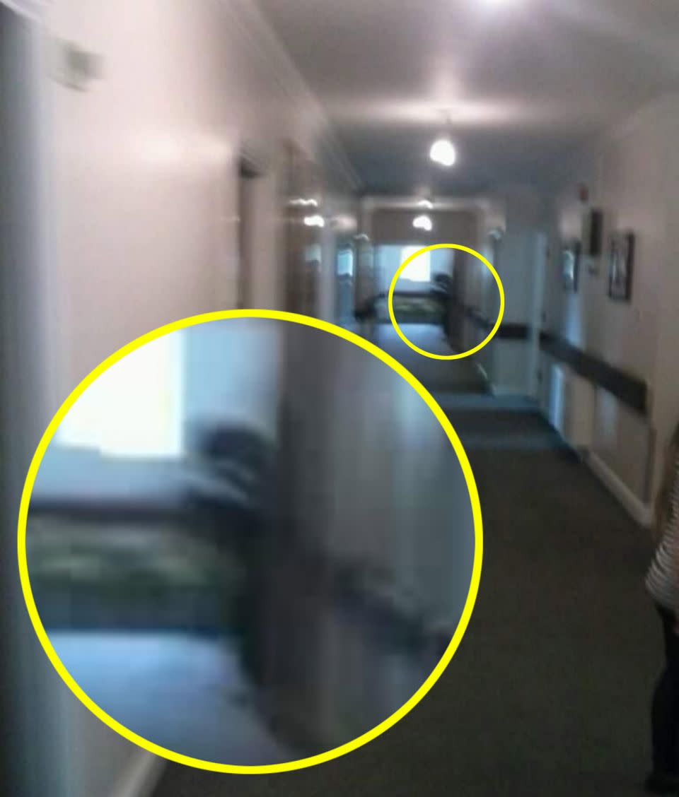 The mum and her brother say the ghost could be the 'grim reaper'. Photo: Caters News