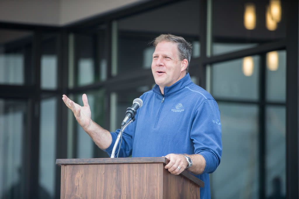 New Hampshire Governor Christopher Sununu speaking