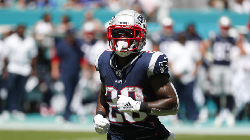 New England Patriots running back James White will miss Sunday's game. (AP)