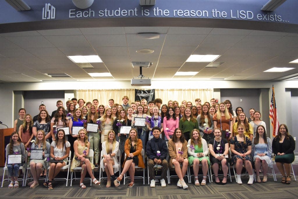 Eighty-two high school junior and senior students were inducted into the Lenawee Intermediate School District’s chapter of the National Technical Honor Society during a ceremony April 6.