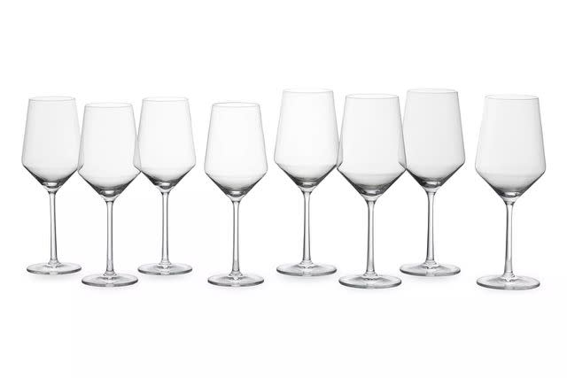 Wine glass set 6 pieces, unbreakable, stackable - Coral