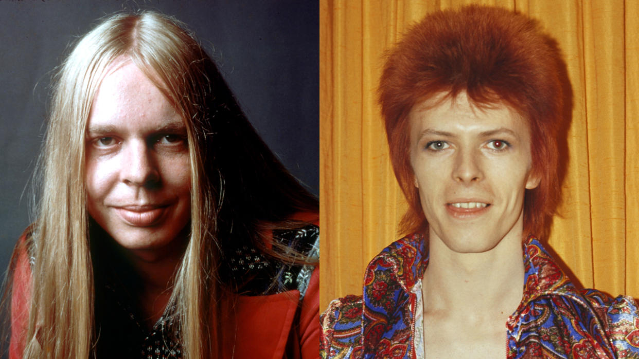  Rick Wakeman and David Bowie. 