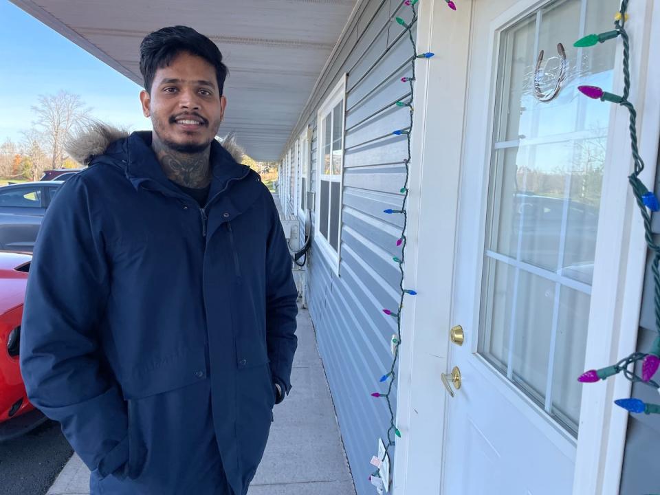 Sahil Chouhan, a resident care worker at Dr. John M. Gillis Memorial Lodge, lives inside this apartment near the nursing home. 