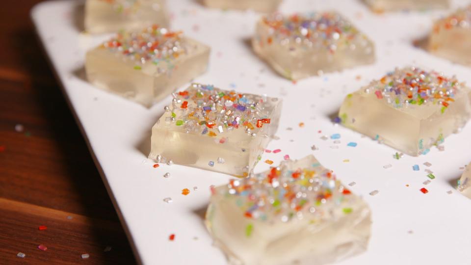 Dressed-Up Jell-O Shots For Your Classiest Cocktail Party