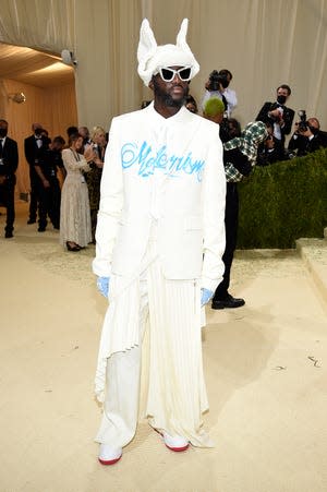 Virgil Abloh attends The Metropolitan Museum of Art's Costume Institute benefit gala celebrating the opening of the "In America: A Lexicon of Fashion" exhibition on Monday, Sept. 13, 2021, in New York.