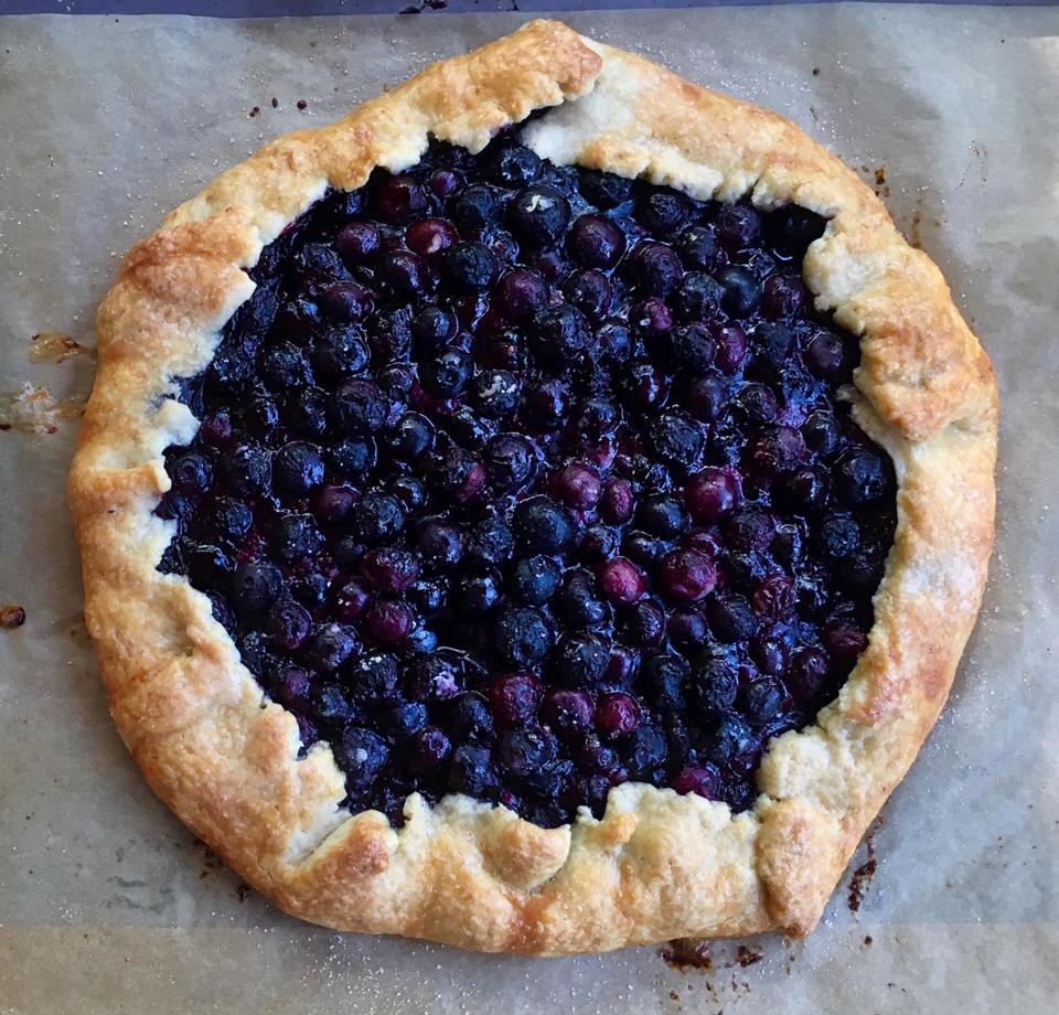 A blueberry galette is just one of countless baked goods people can make with blueberries.