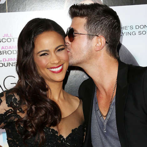 Paula Patton and Robin Thicke