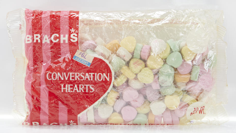 Candy company Brach's has been making conversation hearts since the 50s. (Photo: Brach's)