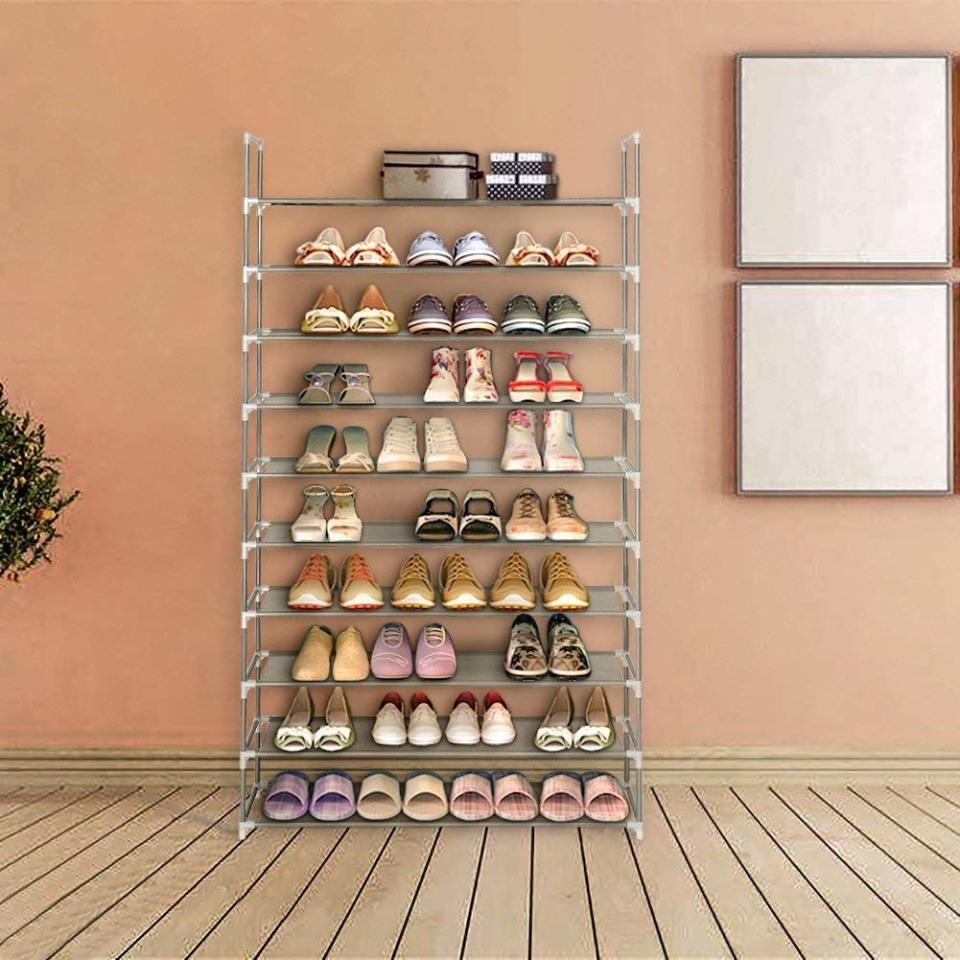 Gentrify the foyer with some affordable high-rise housing for your footwear. (Photo: Amazon)