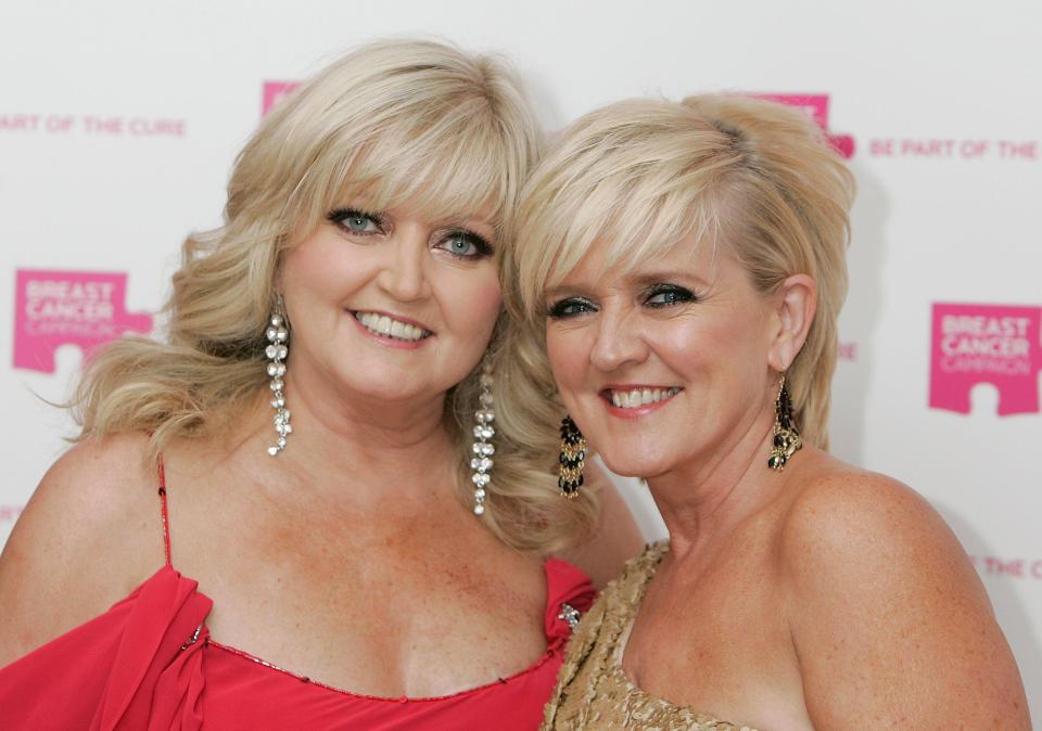 Linda and Bernie Nolan attend the Pink Ribbon Ball at the Dorchester Hotel in London