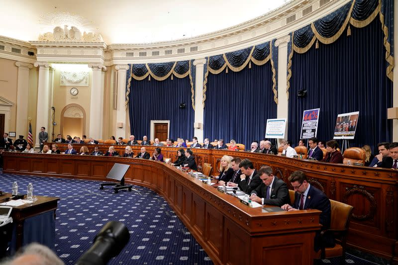 The House Judiciary Committee begins its markup of articles of impeachment against U.S. President Donald Trump in Washington.