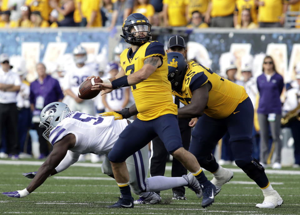 West Virginia quarterback Will Grier could be a first-round pick in next year’s NFL draft. (AP)