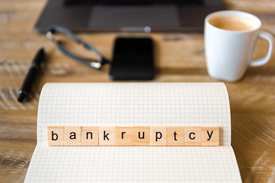 Going bankrupt or declaring bankruptcy can have many long-term consequences. Credit: Getty