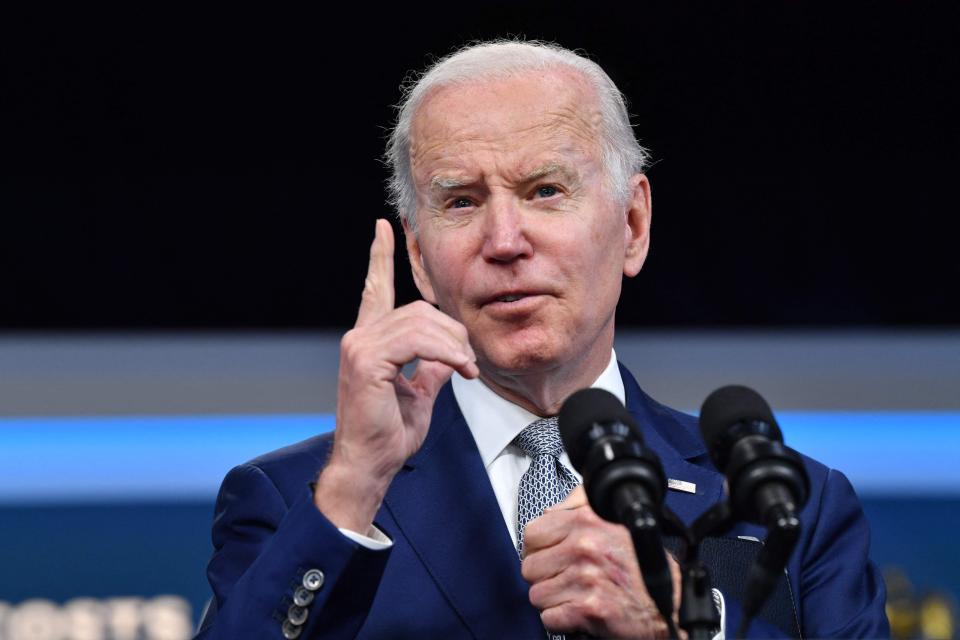 President Joe Biden speaks about his plan to fight inflation and lower costs for working families. Biden acknowledged the pain felt by Americans from the highest inflation in four decades, calling it his 