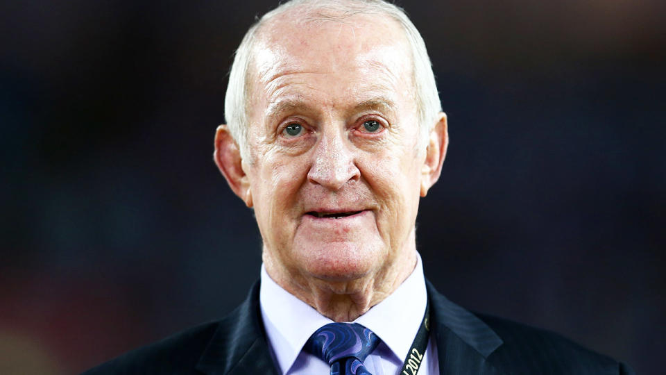 Johnny Raper, pictured here at the 2012 NRL Grand Final between the Melbourne Storm and Canterbury Bulldogs.