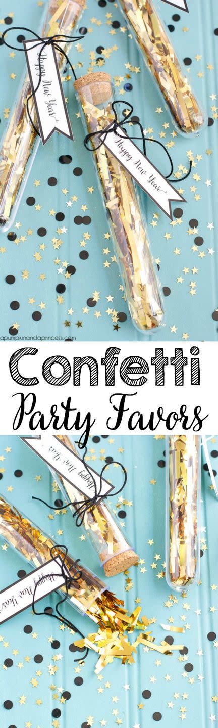 confetti party favors tubes