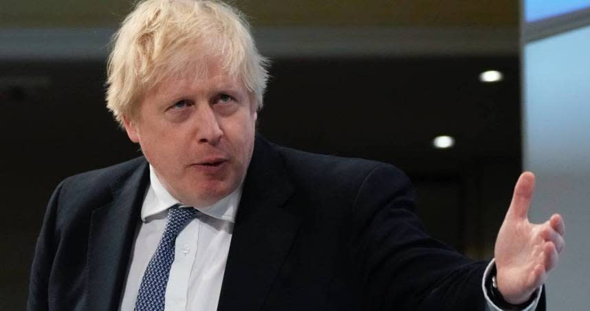 英國首相強生（Boris Johnson）。（圖／美聯社）
