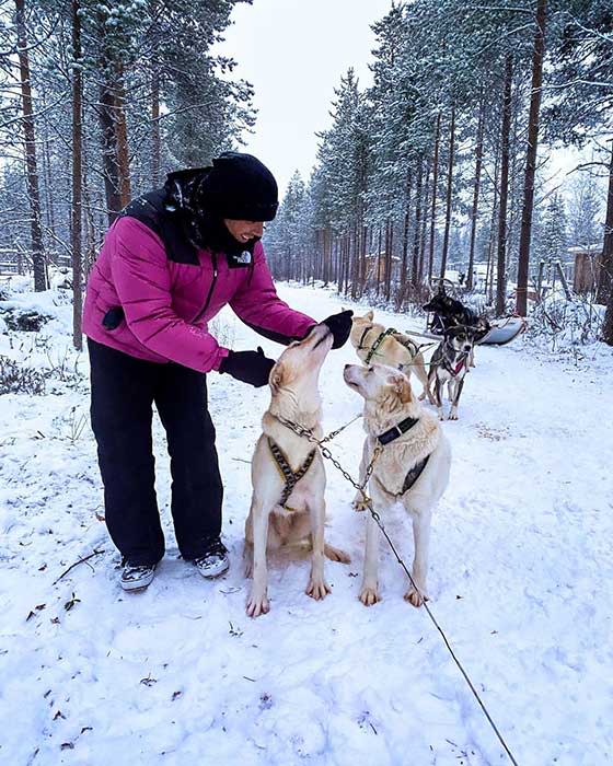 Max George in Lapland