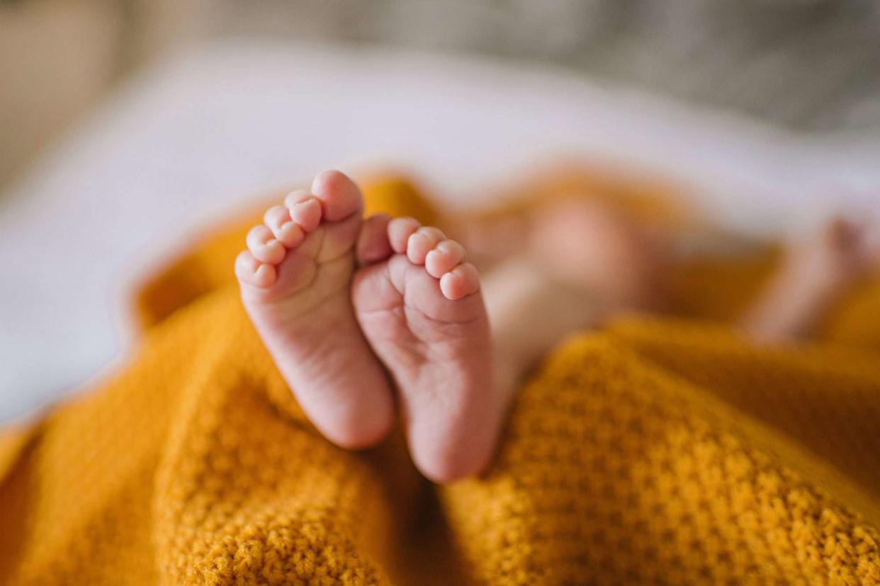 An image of a baby's feet.