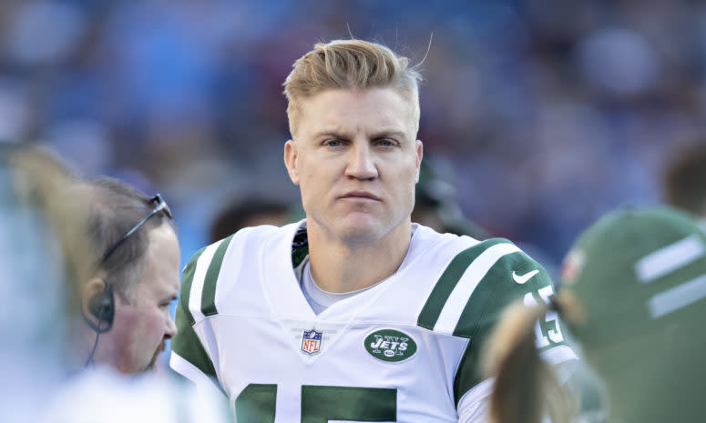 Josh McCown before a game.