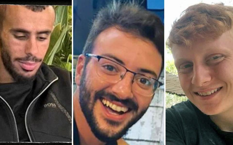 The three hostages were mistakenly killed